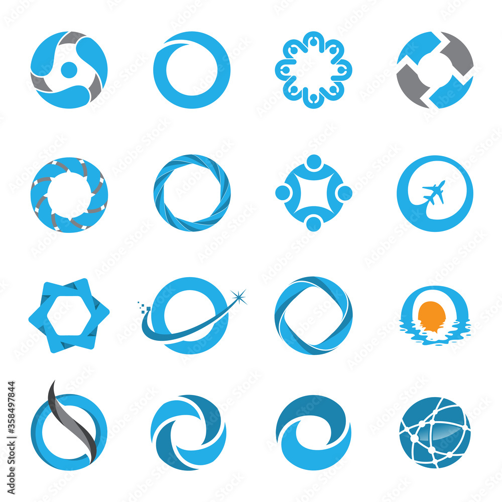 Technology orbit web rings logo design. Vector circle ring logo design. Abstract circle logo template. Round ring circle and infinity loop symbol, technology icon, circle line logo. Company logo. Technology orbit web rings logo design. Vector circle ring logo design. Abstract circle logo template. Round ring circle and infinity loop symbol, technology icon, circle line logo. Company logo.