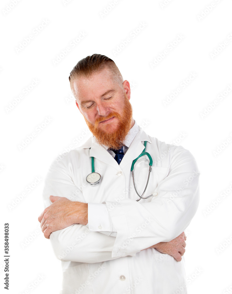 Relaxed redhead doctor Relaxed redhead doctor