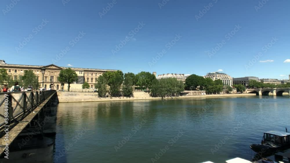 View of the river seine in paris france View of the river seine in paris france