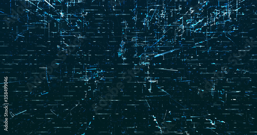 Abstract digital network data background, 3D rendering