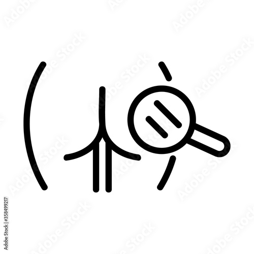 cellulite research icon vector. cellulite research sign. isolated contour symbol illustration