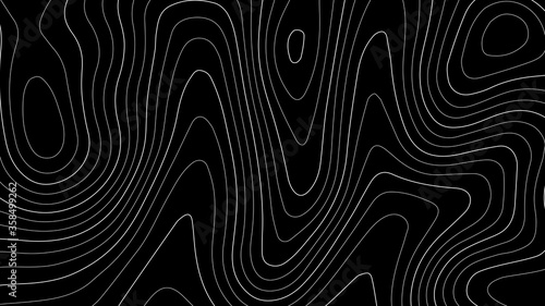 Topographic map lines background. Abstract vector illustration.