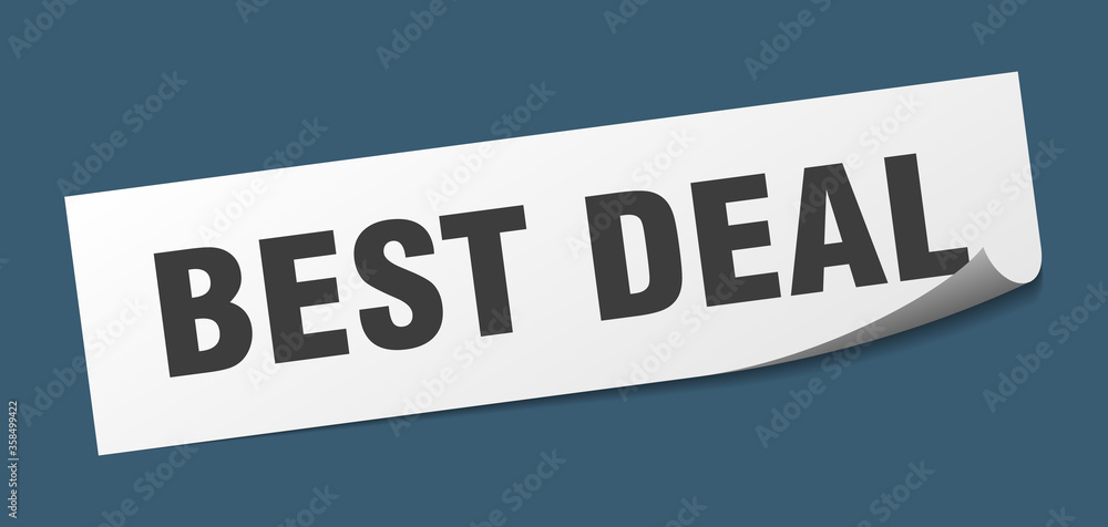 best deal sticker. best deal square isolated sign. best deal label