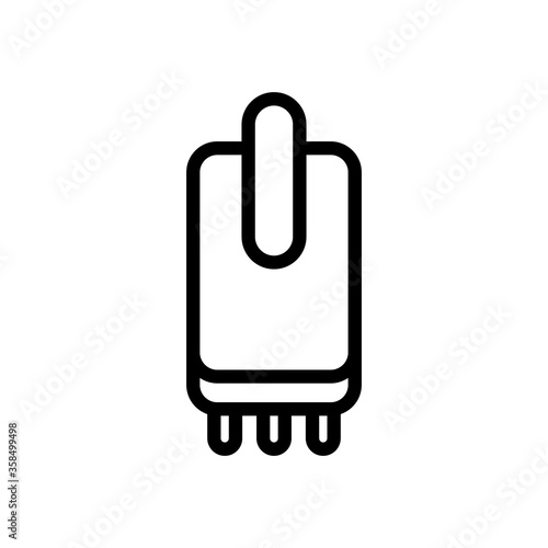 anti cellulite massager icon vector. anti cellulite massager sign. isolated contour symbol illustration