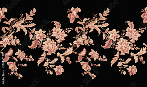 Photography Classic paisley and fine lace pattern, Persian pattern，suitable for textile clot