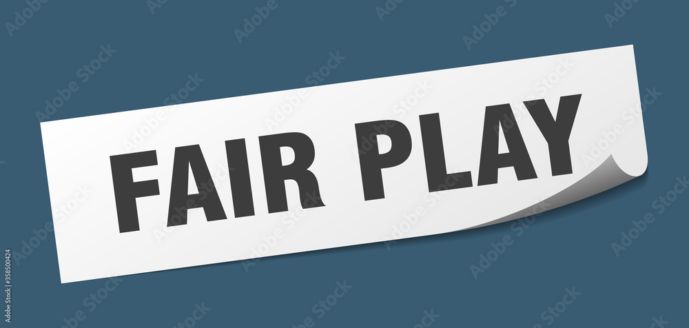 Obraz premium fair play sticker. fair play square isolated sign. fair play label