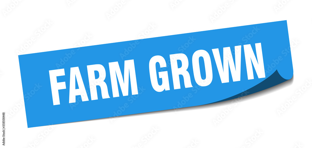 farm grown sticker. farm grown square isolated sign. farm grown label farm grown sticker. farm grown square isolated sign. farm grown label