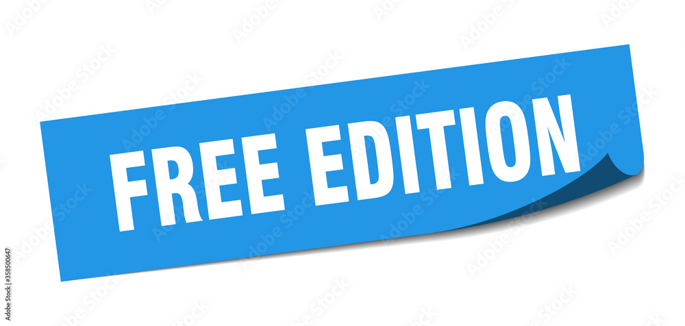 free edition sticker. free edition square isolated sign. free edition label free edition sticker. free edition square isolated sign. free edition label