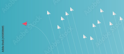 Ideas that are different from others like no other airplane vector