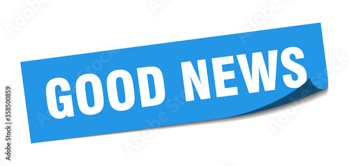 good news sticker. good news square isolated sign. good news label
