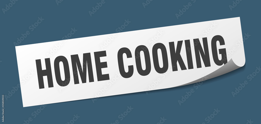 home cooking sticker. home cooking square isolated sign. home cooking label home cooking sticker. home cooking square isolated sign. home cooking label