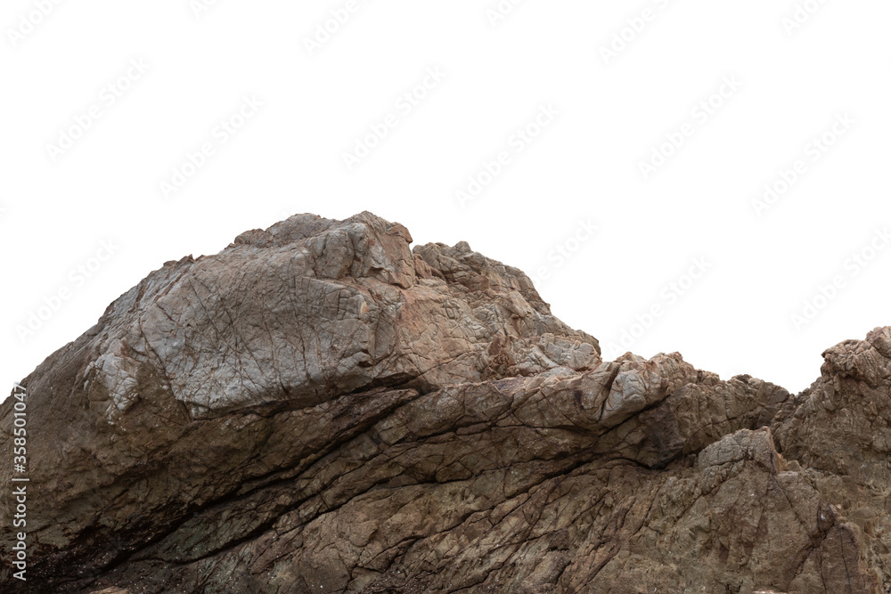 rock in the mountains isolated on white background rock in the mountains isolated on white background