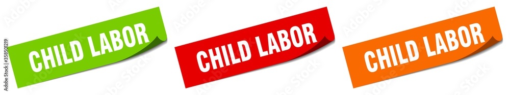 child labor sticker. child labor square isolated sign. child labor label child labor sticker. child labor square isolated sign. child labor label
