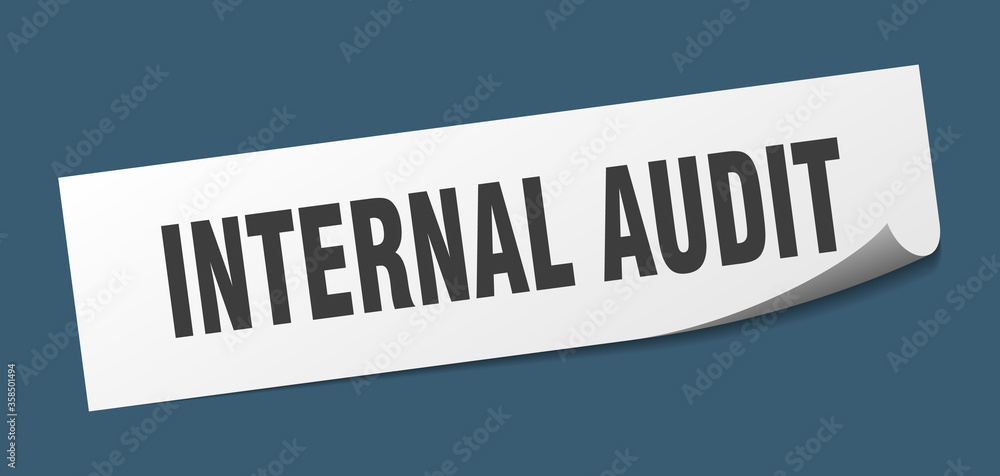 internal audit sticker. internal audit square isolated sign. internal audit label