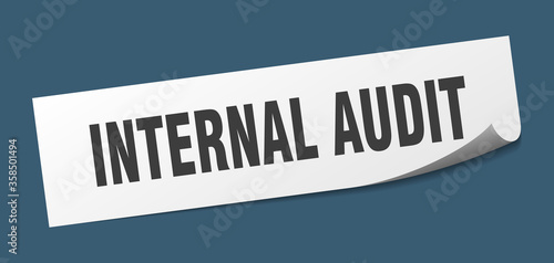 internal audit sticker. internal audit square isolated sign. internal audit label