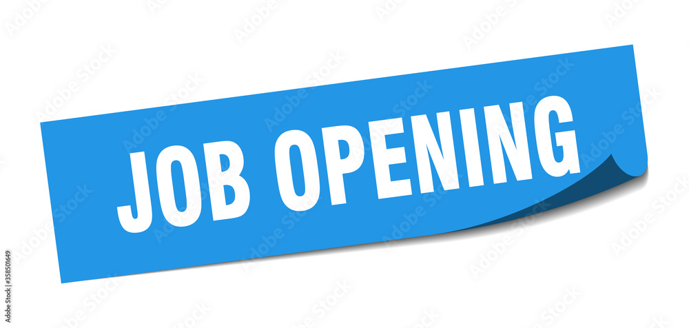 job opening sticker. job opening square isolated sign. job opening label job opening sticker. job opening square isolated sign. job opening label