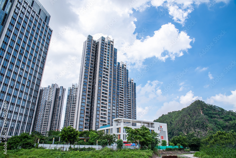 Fototapeta premium Guangzhou Nansha Pearl Bay Real Estate Building