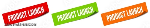 product launch sticker. product launch square isolated sign. product launch label