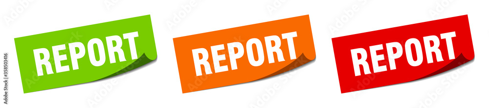report sticker. report square isolated sign. report label report sticker. report square isolated sign. report label