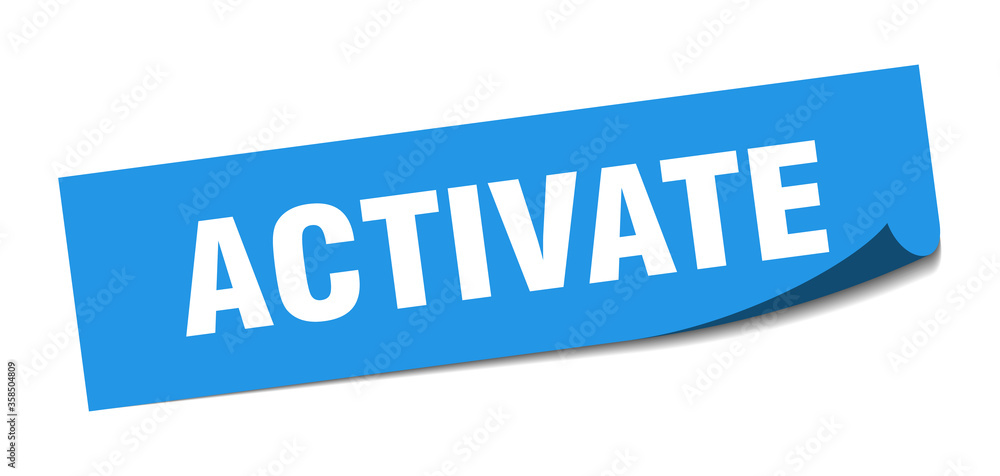 activate sticker. activate square isolated sign. activate label activate sticker. activate square isolated sign. activate label