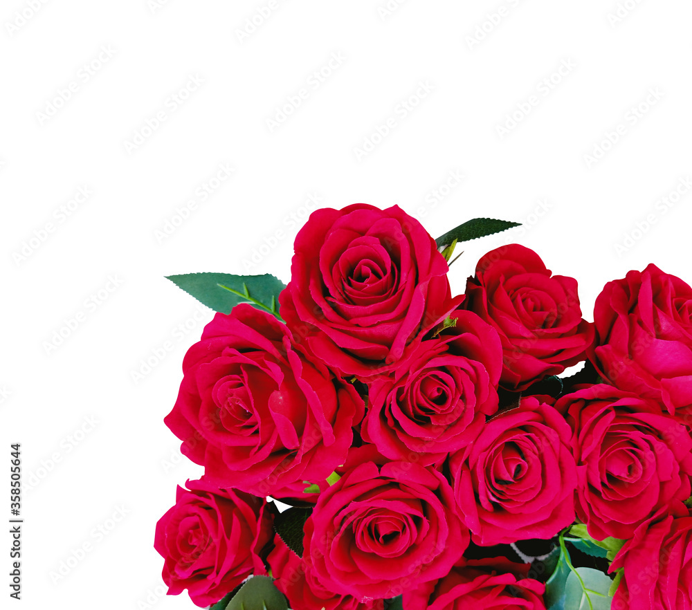 red rose bouquet isolated on white background red rose bouquet isolated on white background