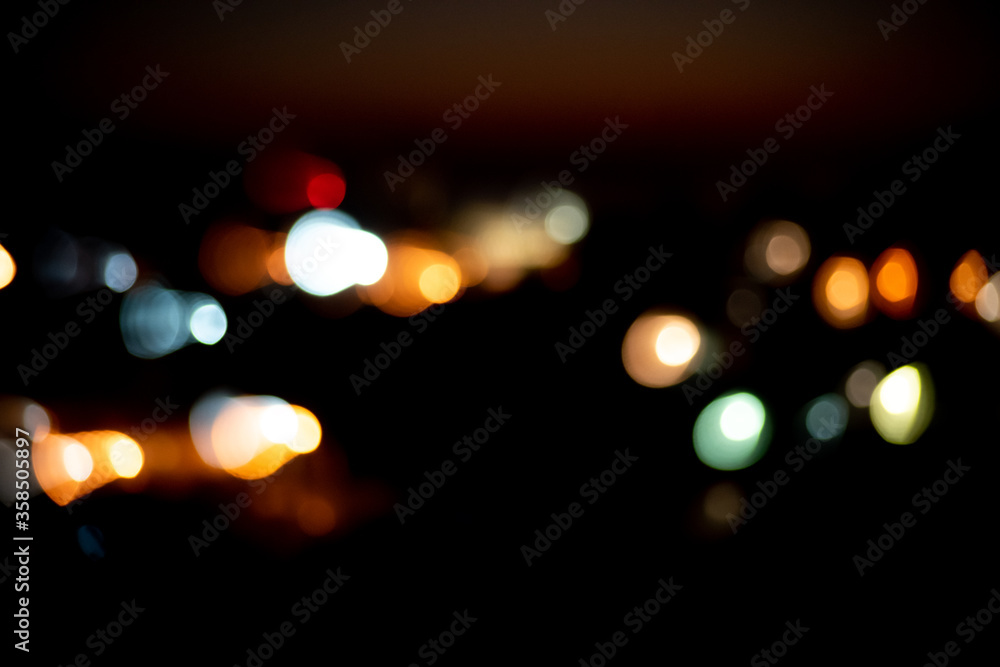 Background with bokeh from the movement of light
