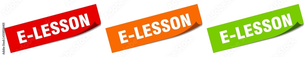 e-lesson sticker. e-lesson square isolated sign. e-lesson label e-lesson sticker. e-lesson square isolated sign. e-lesson label
