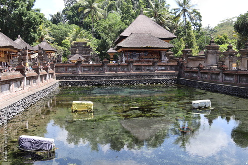 Bassin du temple Tirta Empul à Bali, Indonésie