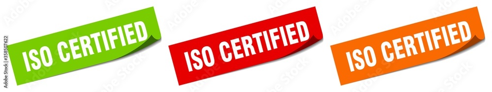 iso certified sticker. iso certified square isolated sign. iso certified label iso certified sticker. iso certified square isolated sign. iso certified label