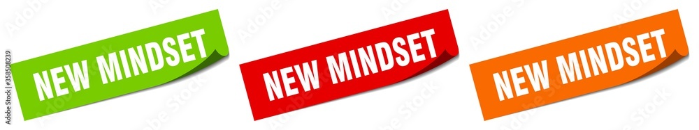 new mindset sticker. new mindset square isolated sign. new mindset label new mindset sticker. new mindset square isolated sign. new mindset label