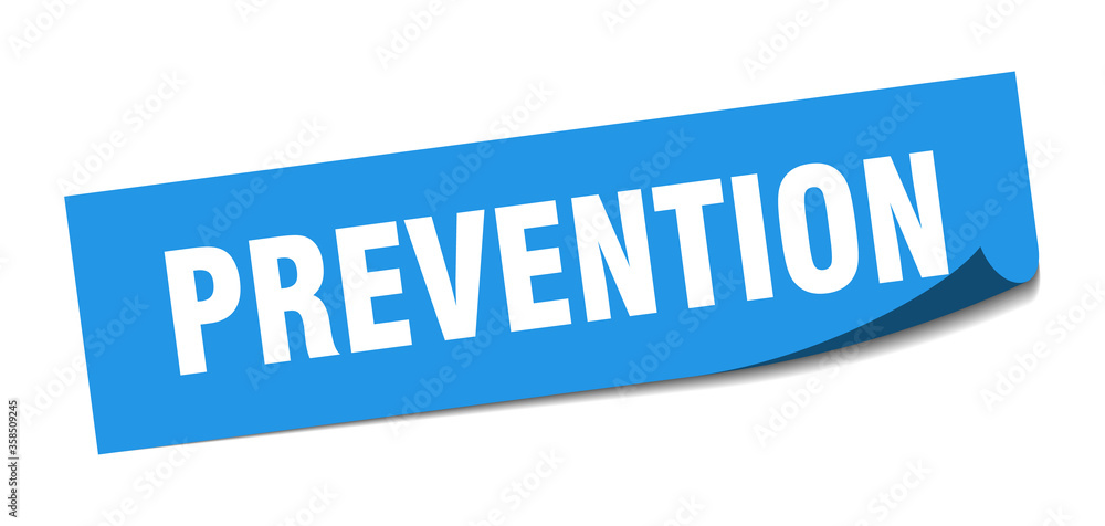 prevention sticker. prevention square isolated sign. prevention label prevention sticker. prevention square isolated sign. prevention label