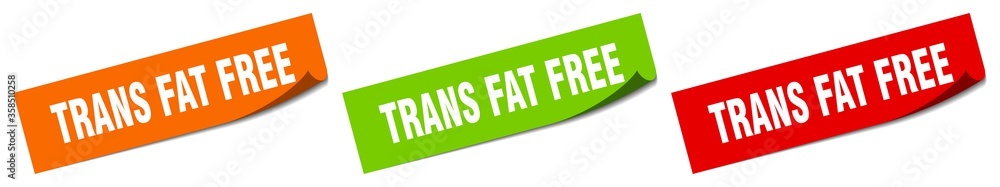 trans fat free sticker. trans fat free square isolated sign. trans fat free label trans fat free sticker. trans fat free square isolated sign. trans fat free label