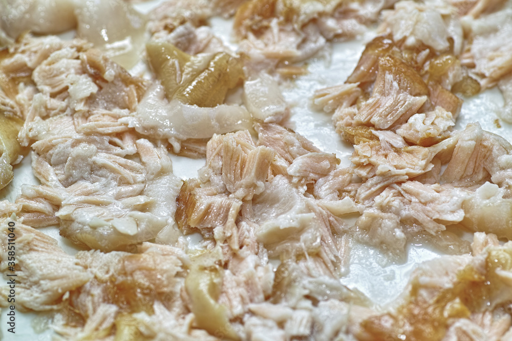 Prepare tasty piece of tarta pastry with salmon, chive and basilia. Prepare tasty piece of tarta pastry with salmon, chive and basilia.