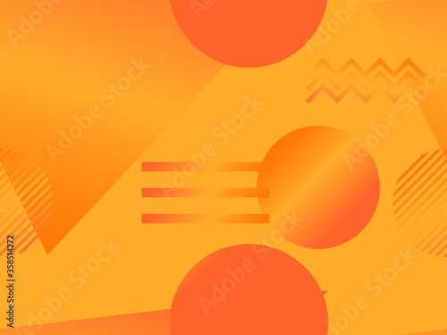 Geometric seamless pattern. Geometric shapes with gradient, memphis style. Zine culture abstract background. Vector illustration