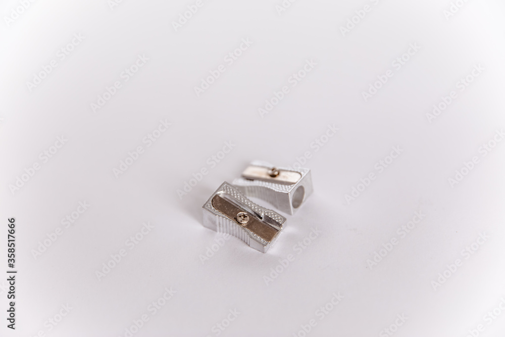 close up of a sharpener on white background with clipping path close up of a sharpener on white background with clipping path