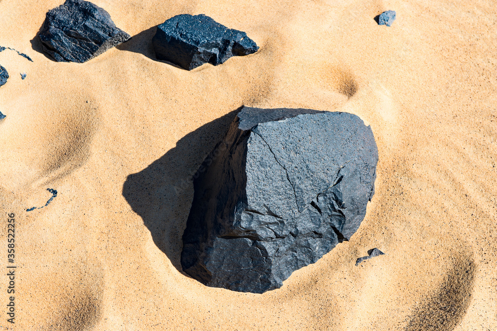It's Black rocks of the Black Desert in Egypt