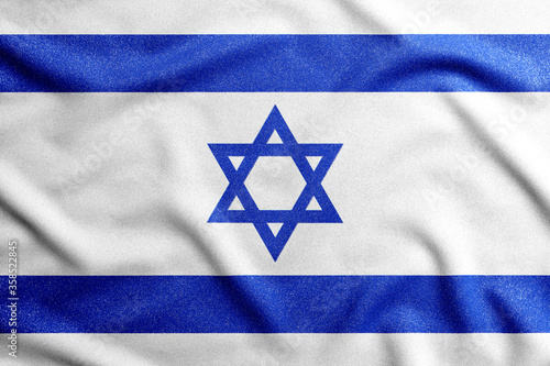 National flag of the Israel. The main symbol of an independent country.