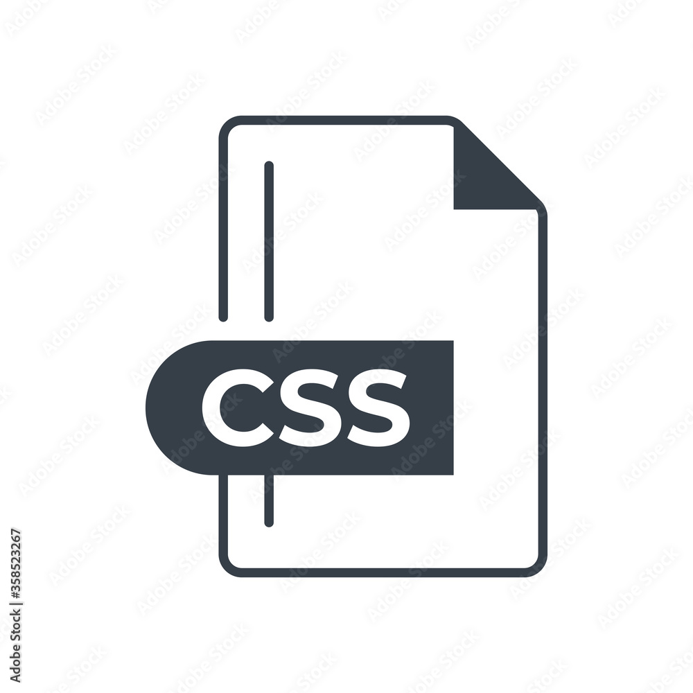 CSS File Format Icon. CSS extension filled icon. CSS File Format Icon. CSS extension filled icon.