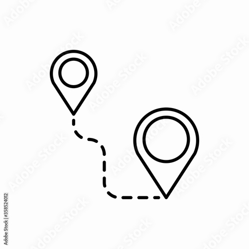 Free Download Outline distance icon.Distance vector illustration. Symbol for web and mobile - GFXLoad