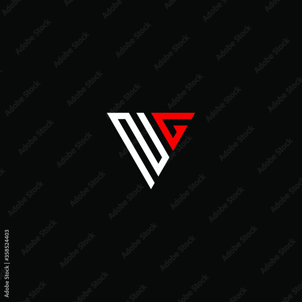 ng letter vector logo abstract