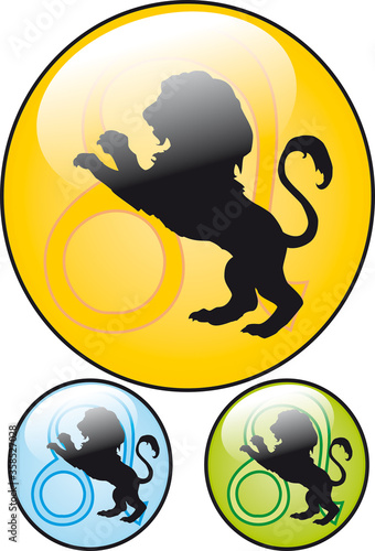 Horoskop żółty -  lew.