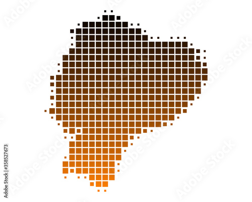 Karte von Ecuador