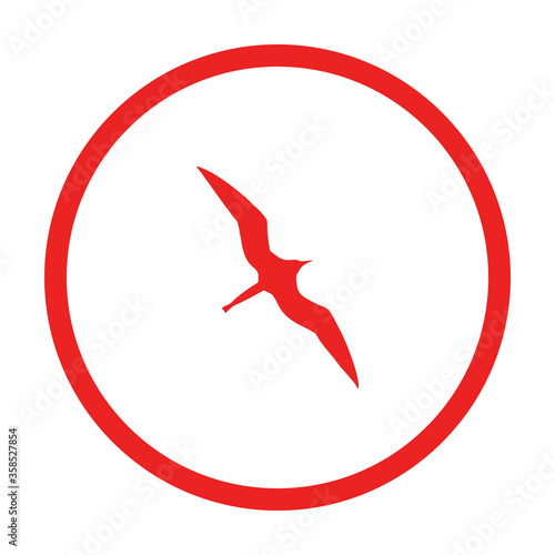 Fregattvogel und Kreis