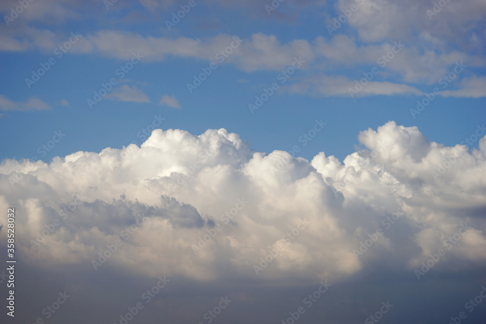 blue sky with clouds for background