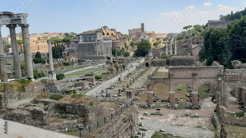 roman forum in rome italy