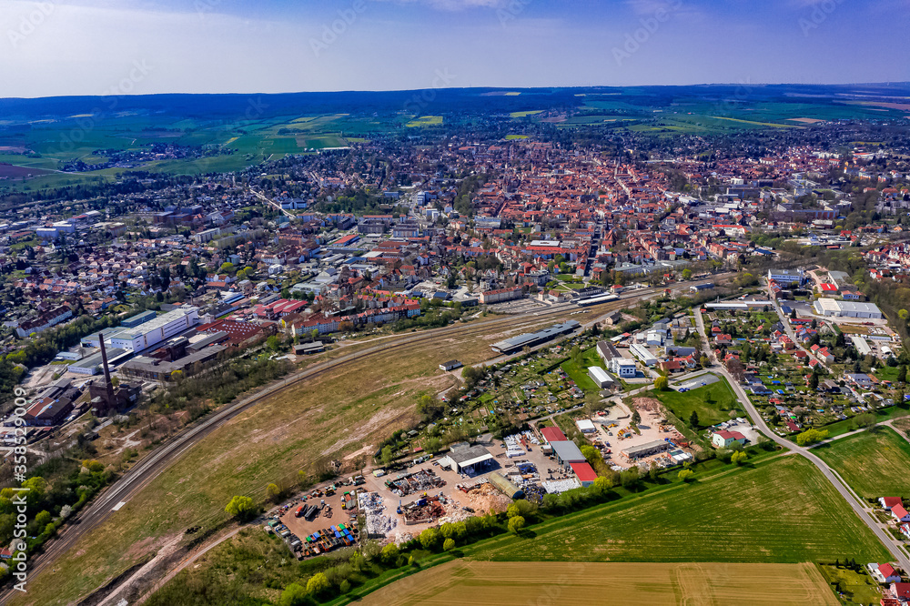 Mühlhausen in Thüringen aus der Luft