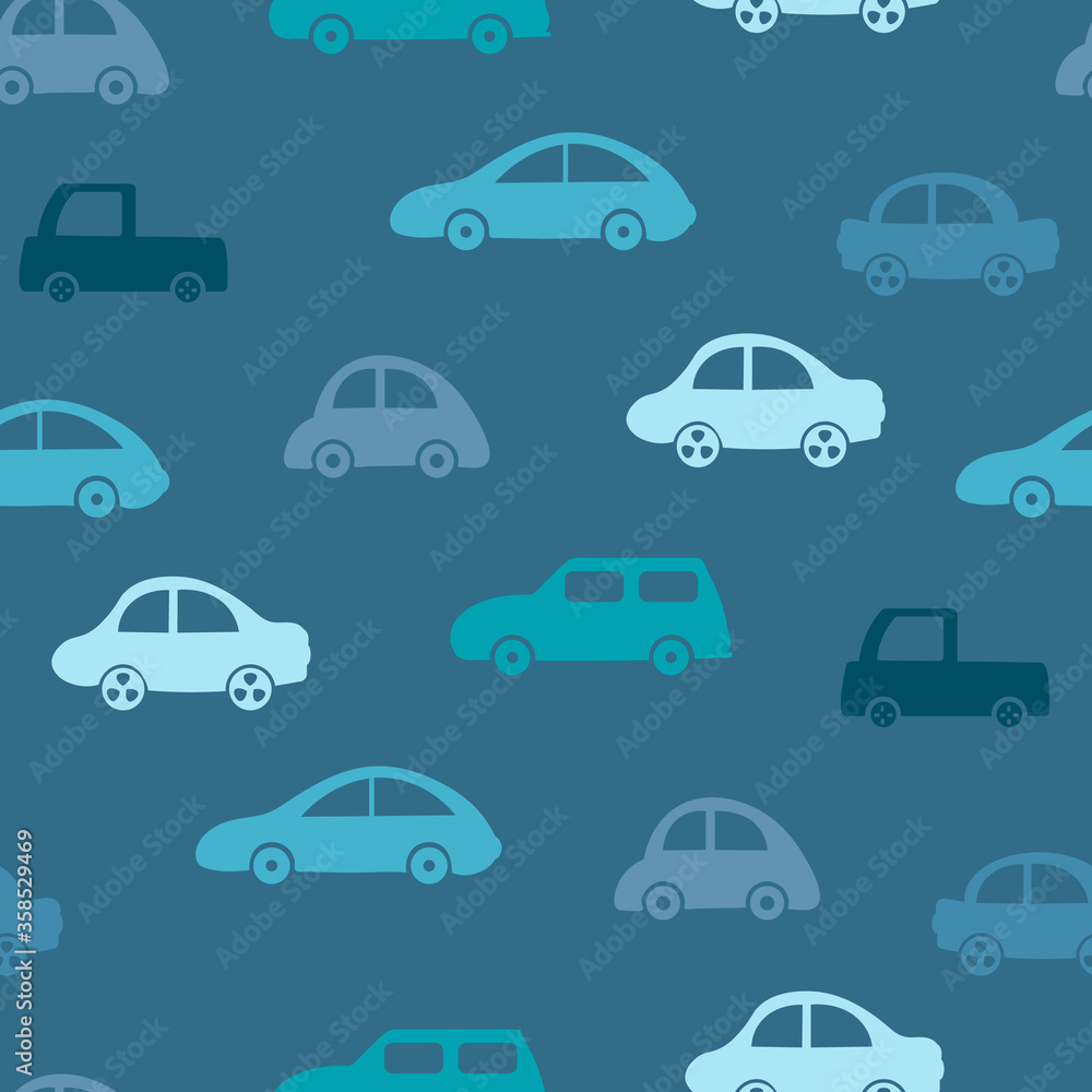 seamless pattern with cars
