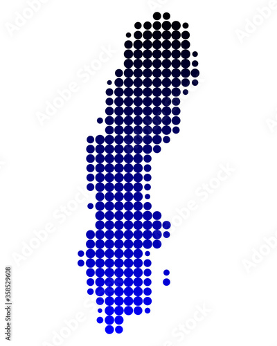 Karte von Schweden