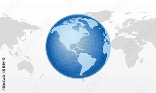 Realistic globe shape
