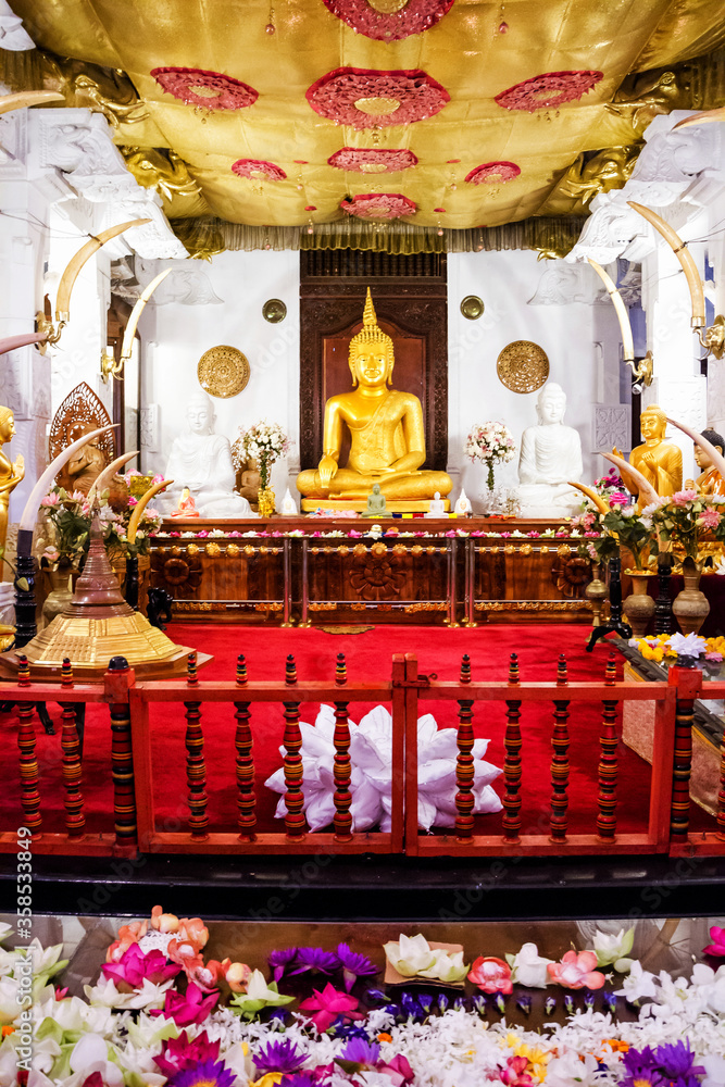 KANDY, SRI LANKA MARCH 21 Temple of the Tooth on March 21, 2013 in